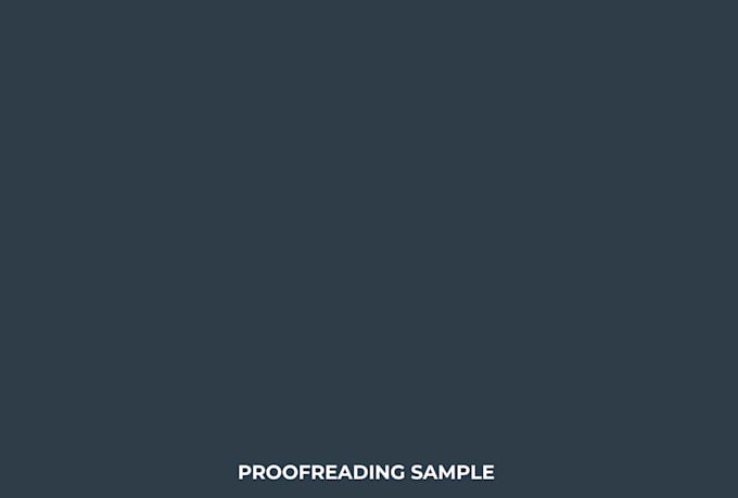 professionally proofread your writing or manuscript
